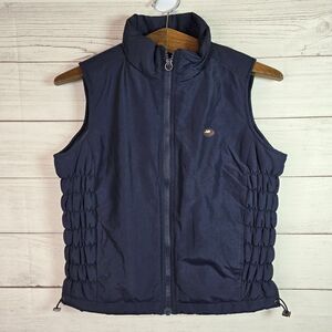 Vintage Union Bay Puffer Blue Y2K Utility Vest Size Small
